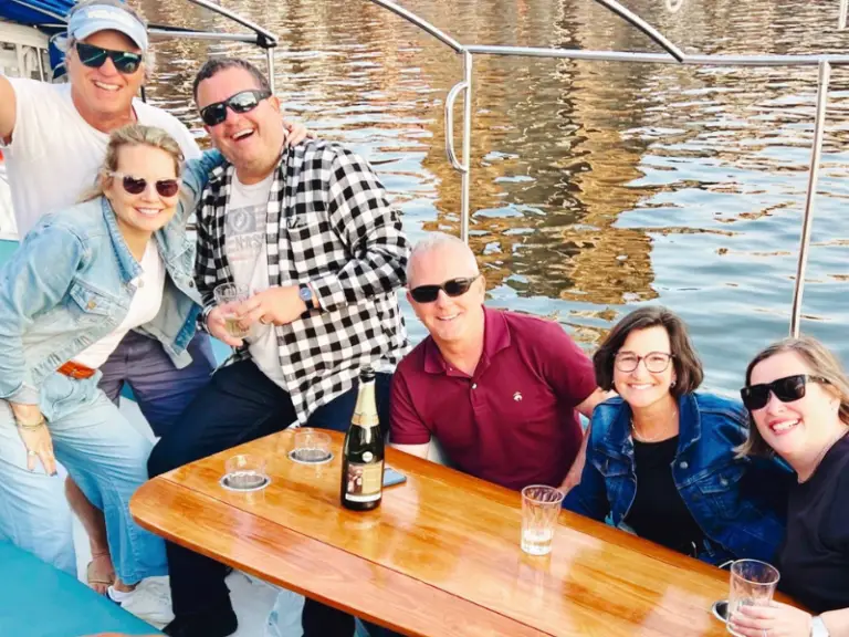 Guests enjoying their boat tour