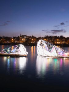 artwork light festival ice